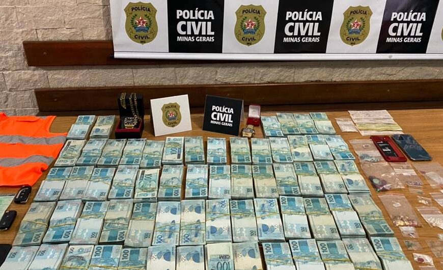 Polícia Civil apreende pedras preciosas e mais de R$ 600 mil durante Operação em cidades da região