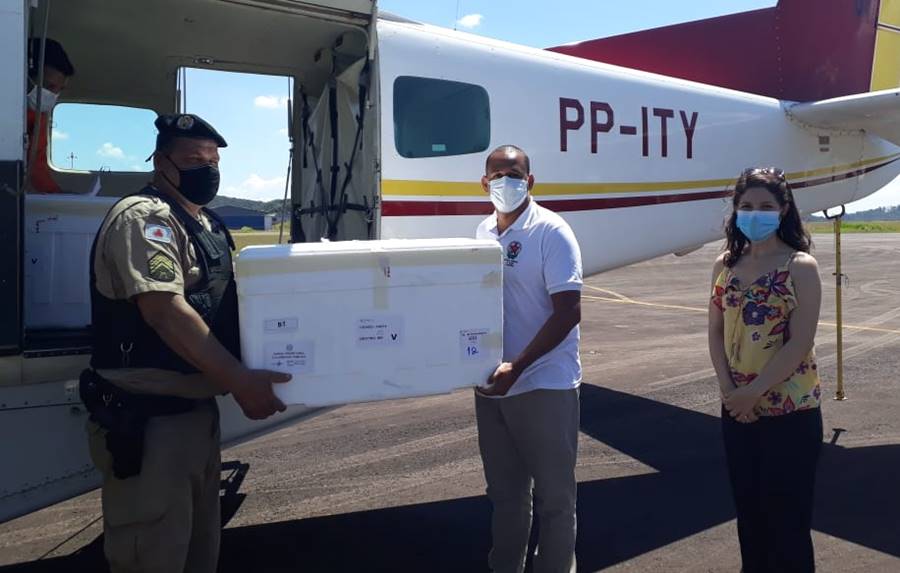 Leopoldina recebe mais 1.250 doses de vacinas contra Covid-19