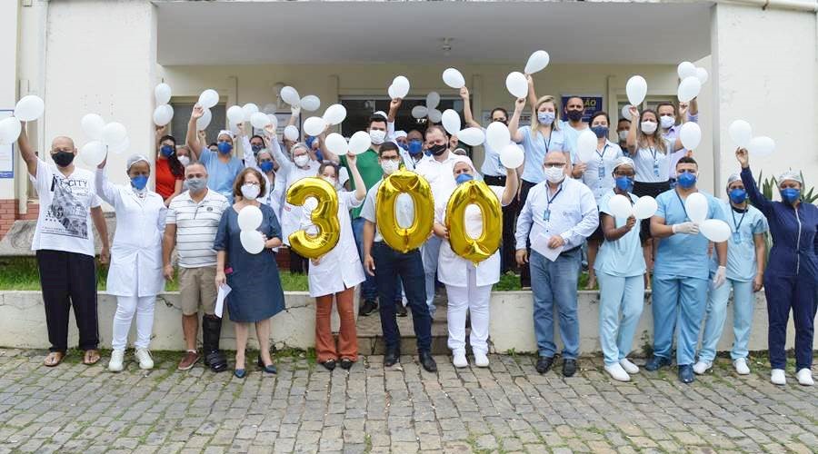 Casa de Caridade Leopoldinense comemora marca de 300 pacientes recuperados da Covid-19