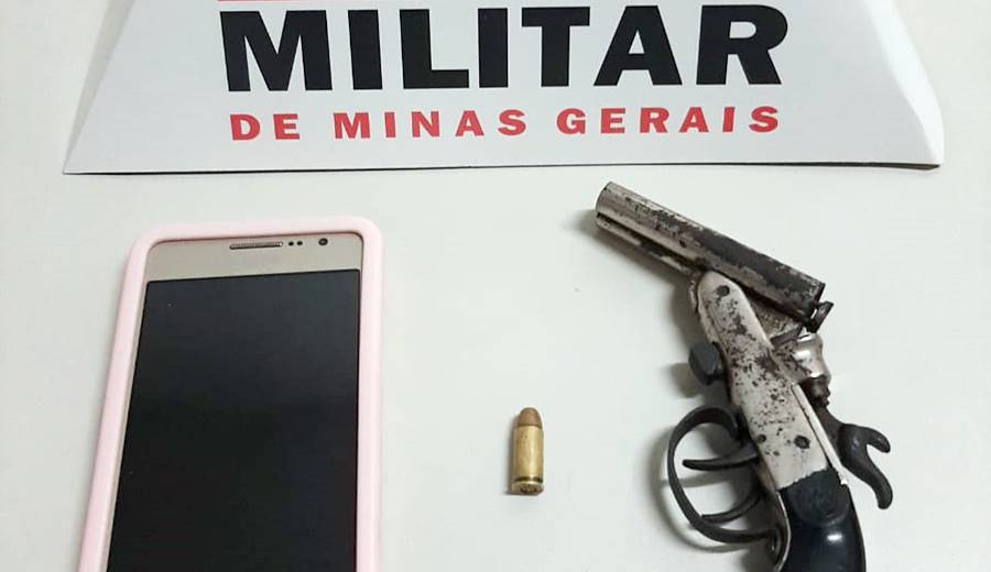 PM de Leopoldina apreende adolescente de 15 anos depois de roubo a mão armada