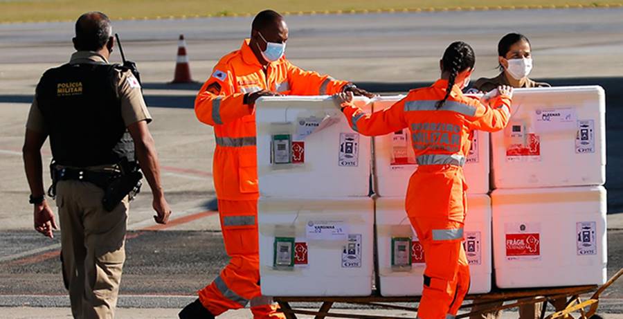 Minas começa vacinação das Forças de Segurança e Salvamento