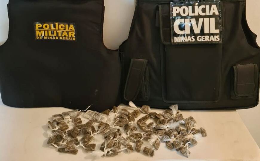 Operação conjunta em Além Paraíba apreende drogas e prende cinco suspeitos