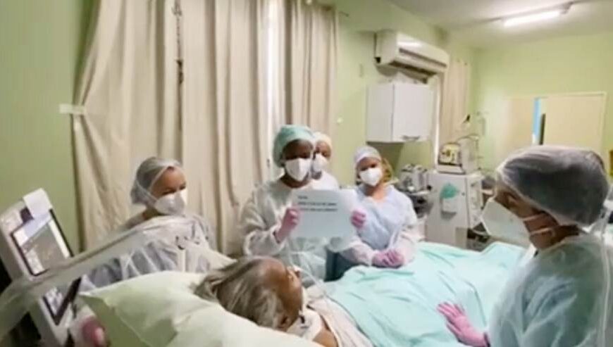 Hospital de Leopoldina comemora terceira paciente com Covid a ser extubada; Veja vídeo