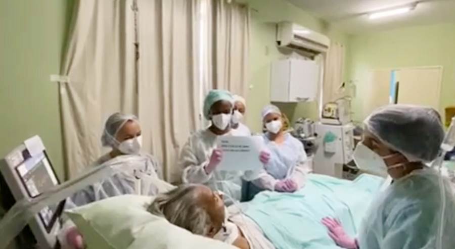 Hospital de Leopoldina comemora terceira paciente com Covid a ser extubada; Veja vídeo