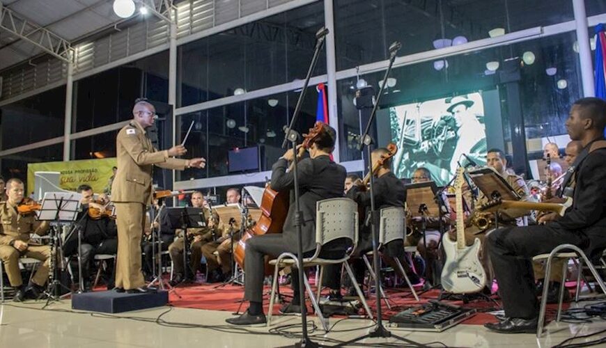 Maestro de Leopoldina comanda banda da PMMG no Norte de Minas 