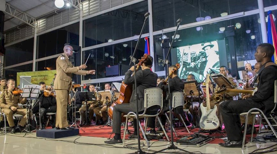 Maestro de Leopoldina comanda banda da PMMG no Norte de Minas 