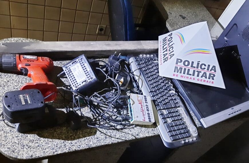 Policiais Militares de Leopoldina prendem criminoso antes da vítima perceber furto em empresa