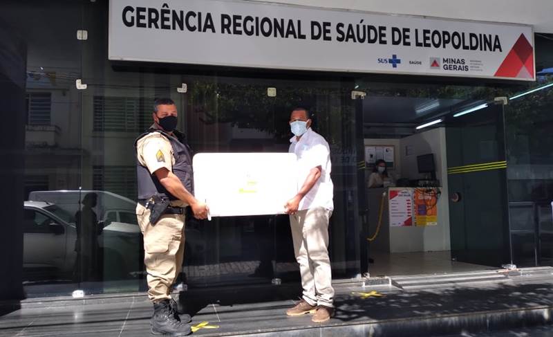 Regional de Saúde de Leopoldina recebe lote com 6.590 doses de vacina contra Covid