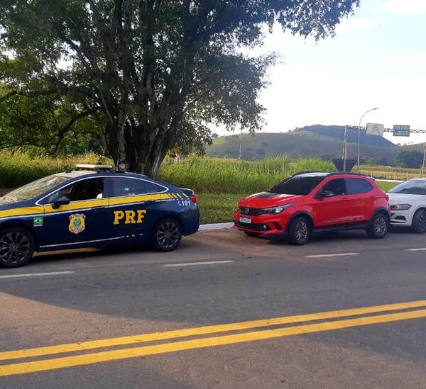 Dois carros roubados são recuperados pela PRF durante fiscalização na BR-267 em Argirita