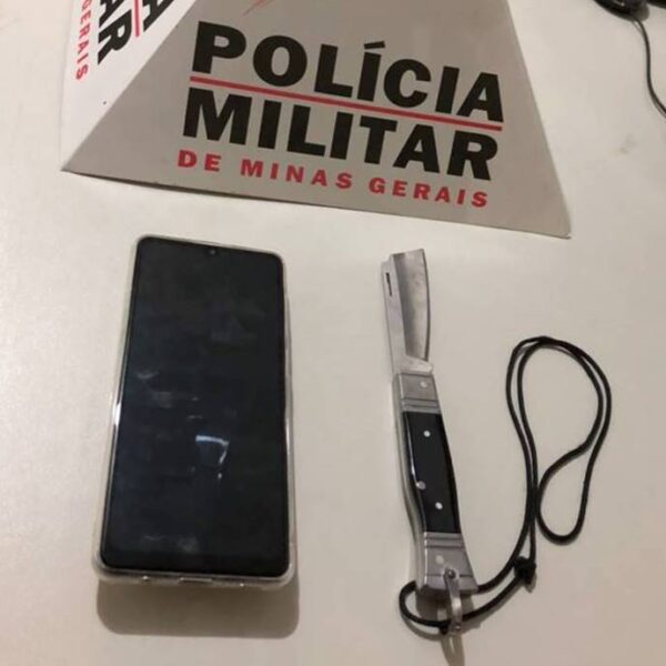 Homem é preso após assaltar criança e ameaçá-la com canivete no pescoço em Leopoldina