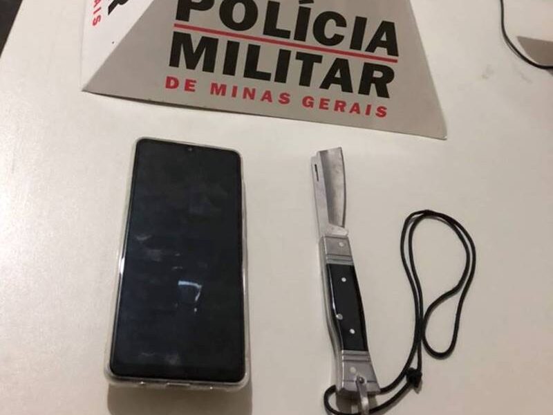 Homem é preso após assaltar criança e ameaçá-la com canivete no pescoço em Leopoldina