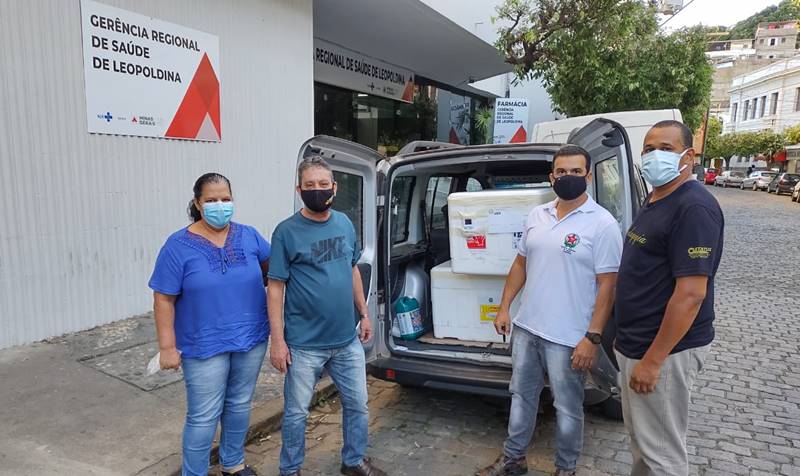Regional de Saúde de Leopoldina recebe lote com 11.777 doses de vacina contra Covid