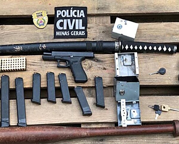 Polícia Civil apreende armas e 200 munições em Além Paraíba