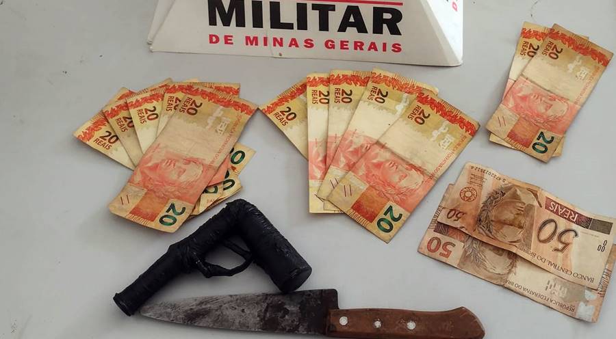 Homem é preso após assaltar farmácia com arma falsa em Dona Euzébia