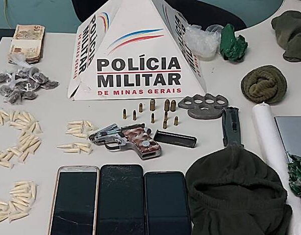 Operação da PM em Volta Grande apreende drogas, arma e munições