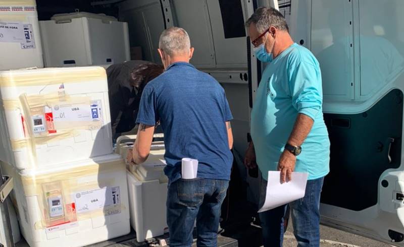 Regional de Saúde de Leopoldina recebe mais 9.416 doses de vacina contra Covid