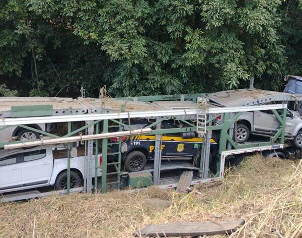 Carreta cegonha cai em ribanceira e mata motorista na Serra da Vileta em Leopoldina