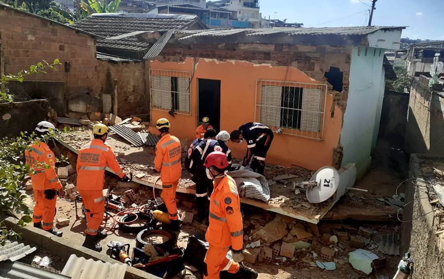 Laje desaba e mata homem no Bela Vista em Leopoldina