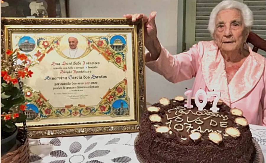 Matriarca da família Titonelli comemora 107 anos em Palma