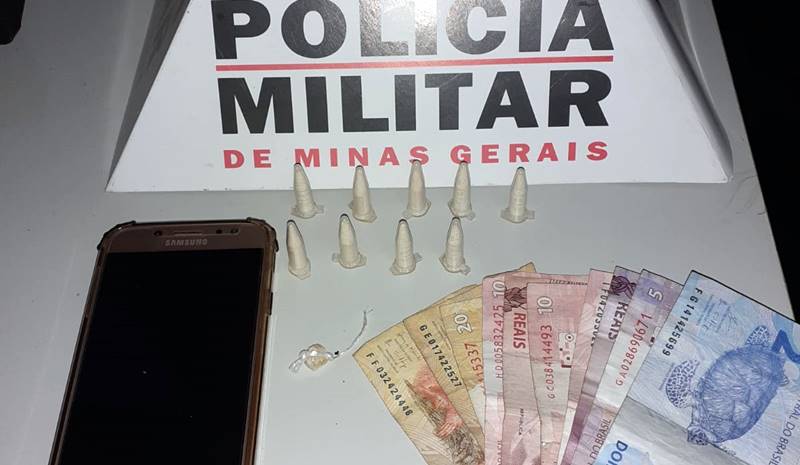Polícia Militar de Leopoldina apreende suspeito e drogas no Eldorado