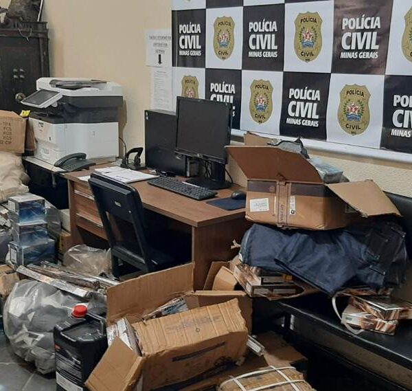 Polícia Civil de Leopoldina recupera parte de carga saqueada de caminhão acidentado