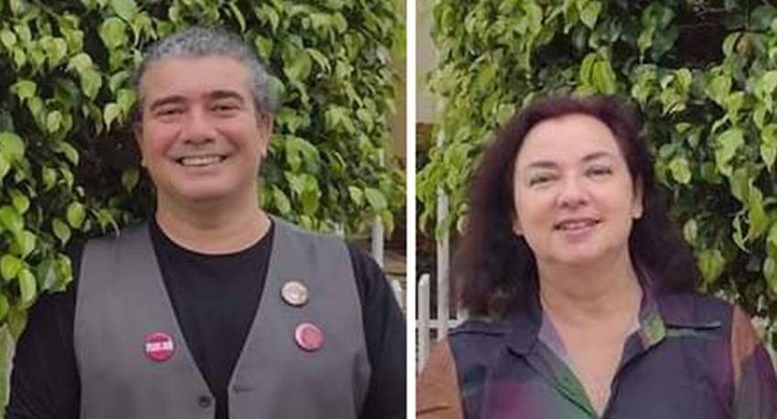 Diretor da UEMG Leopoldina, Rodrigo Fialho e Vice Dora Stephan tomam posse durante reunião do Conselho Universitário