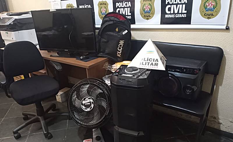 Polícias Civil e Militar prendem quatro suspeitos em Leopoldina por furto e receptação