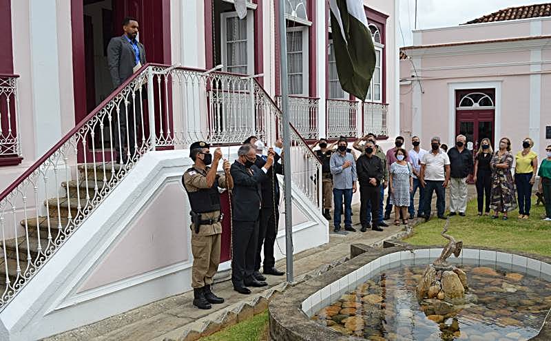 Ato Cívico no Paço Municipal de Leopoldina celebra Dia da Independência do Brasil