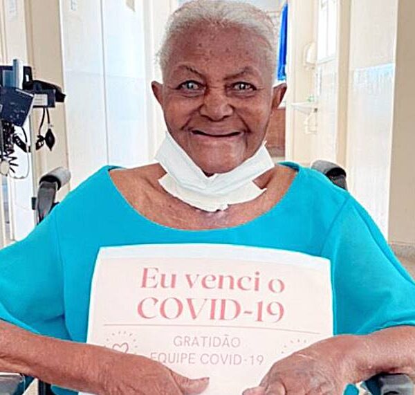 Paciente de 91 anos vence Covid e recebe alta da Casa de Caridade Leopoldinense