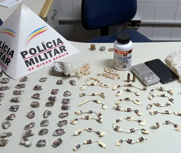 PM de Leopoldina apreende armas e grande quantidade de drogas na Quinta Residência