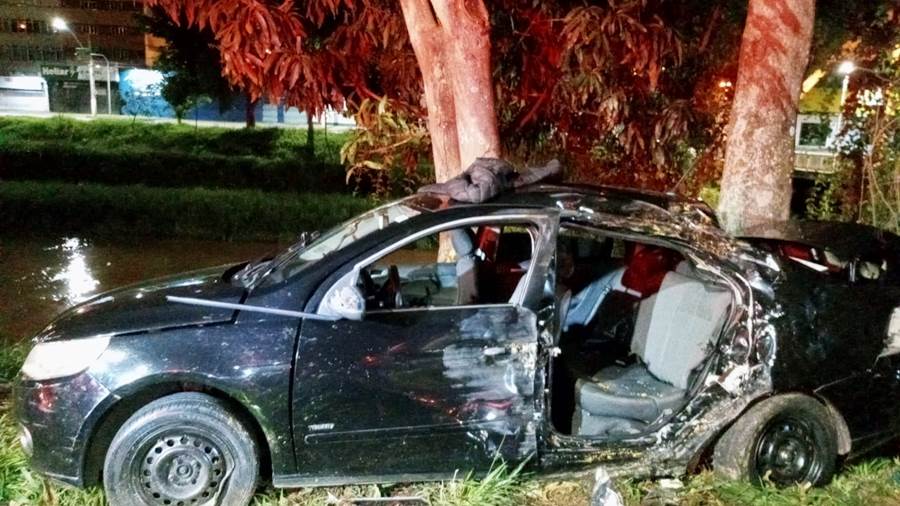 Dois jovens morrem após carro bater em árvore no Centro de Juiz de Fora