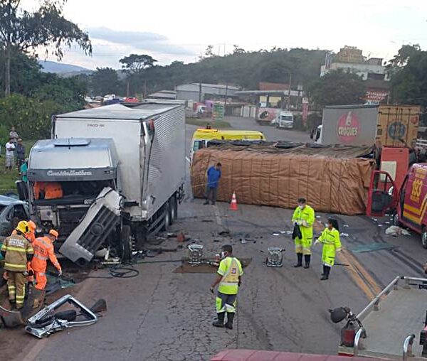 Acidente deixa um morto e dois feridos entre Conselheiro Lafaiete e Congonhas