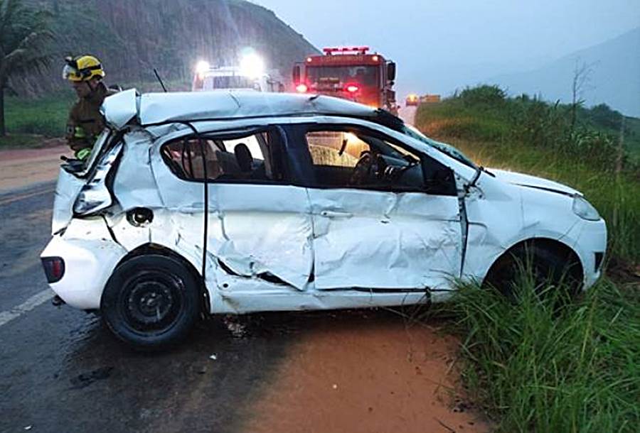 Grave acidente na BR-116 deixa pai e filho mortos em Muriaé