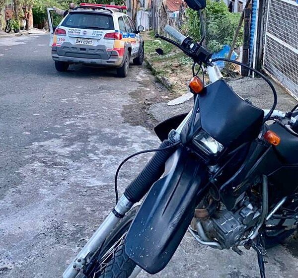 PM de Leopoldina recupera moto furtada em Cataguases