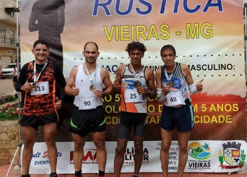 Atletas da RBTEAM de Leopoldina conquistam pódio na Corrida Rústica de Vieiras