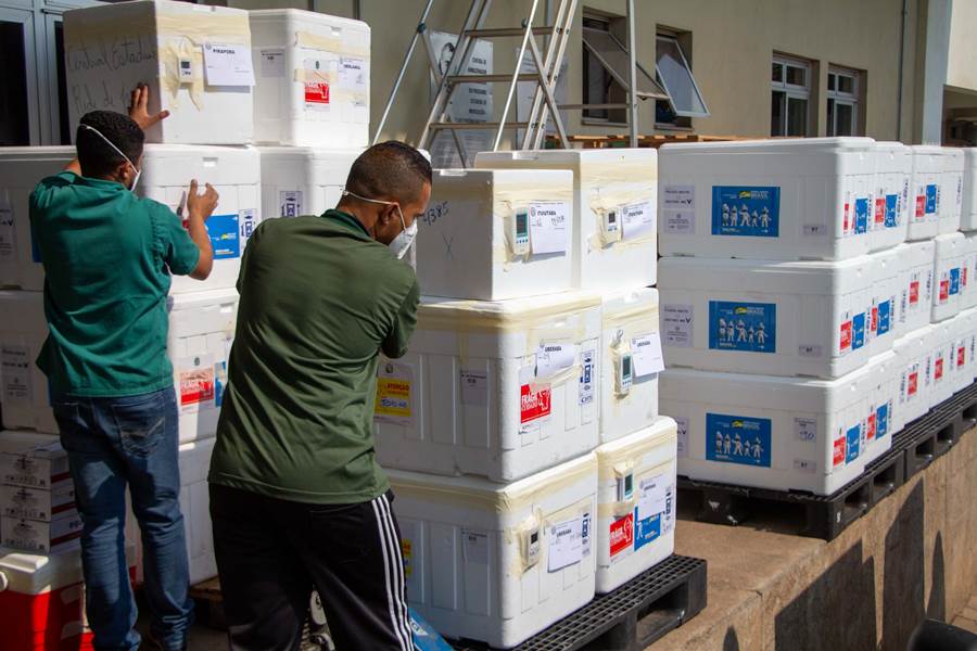 Mais 112 mil doses de Pfizer chegam a Minas para reforço em idosos