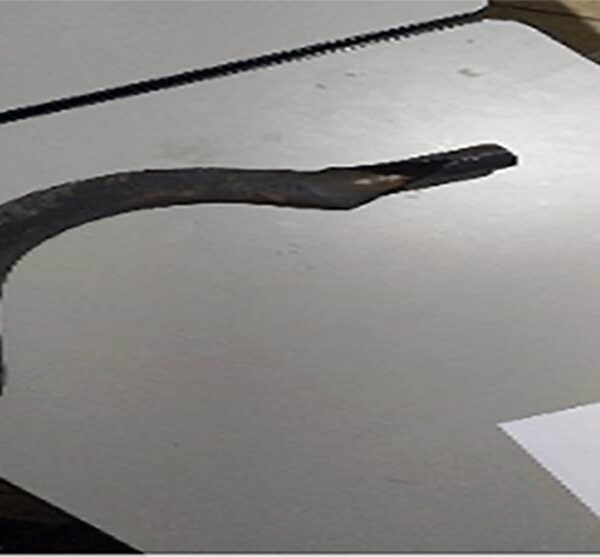 Foragido é preso com foice após ameaçar pessoas e danificar veículo em Cataguases