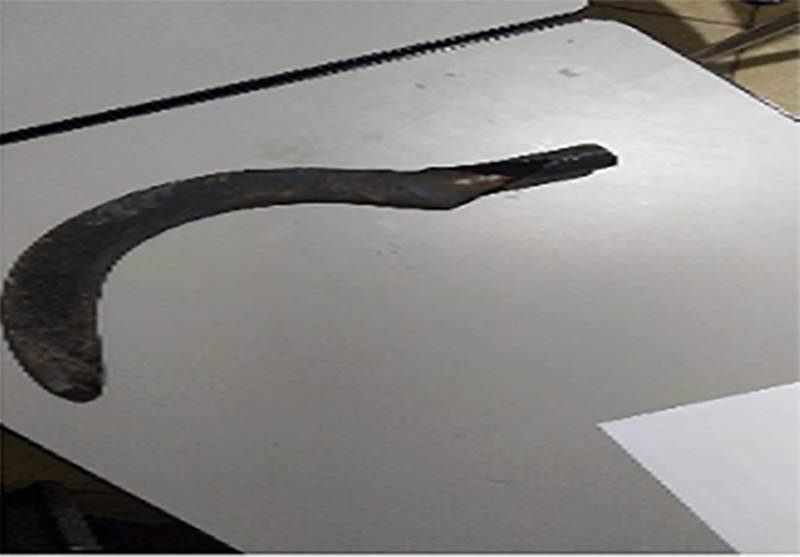 Foragido é preso com foice após ameaçar pessoas e danificar veículo em Cataguases