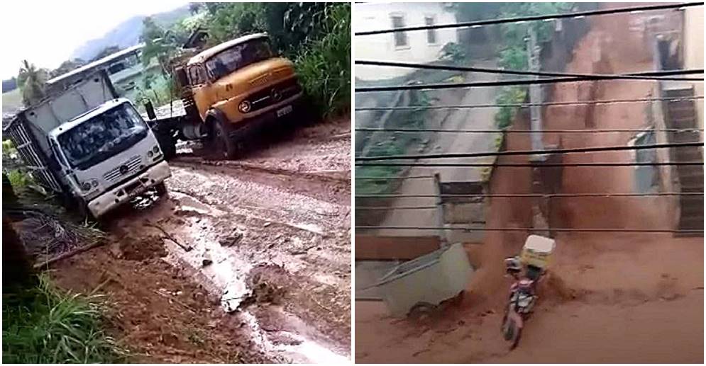 Situação de estrada na Boa Sorte e rua no Alto do Cemitério em Leopoldina prejudica moradores