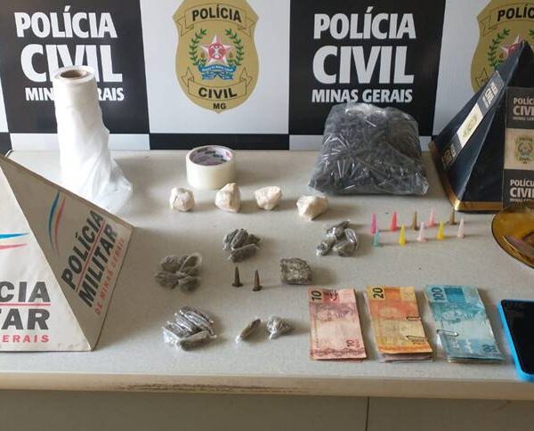 Ação conjunta apreende drogas e prende suspeito em Piraúba