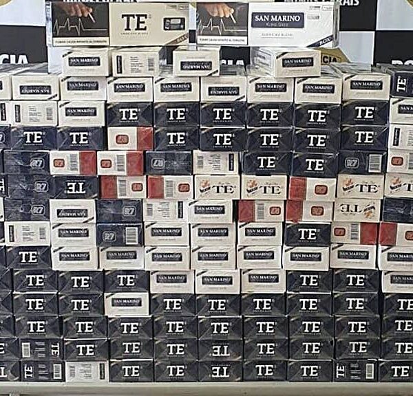 Idoso é preso em Cataguases com quase 3 mil maços de cigarros contrabandeados