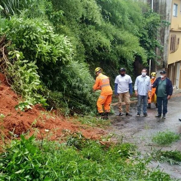 Defesa Civil de Leopoldina registra 20 ocorrências neste domingo por conta das chuvas
