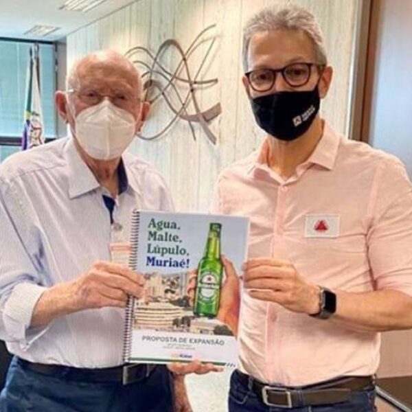 Prefeito de Muriaé se reúne com governador e apresenta projeto para instalação da Heineken