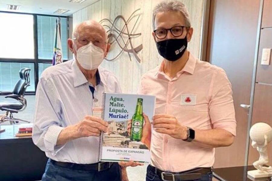 Prefeito de Muriaé se reúne com governador e apresenta projeto para instalação da Heineken