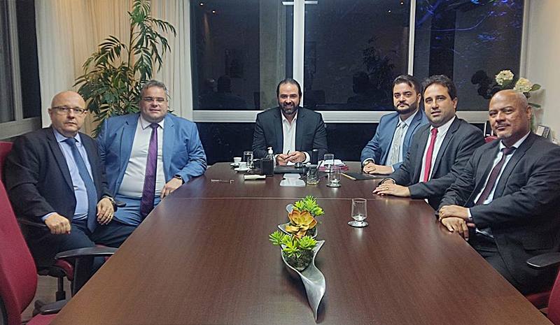 Representantes da OAB-Leopoldina participam de reunião em BH com presidente da OAB-MG