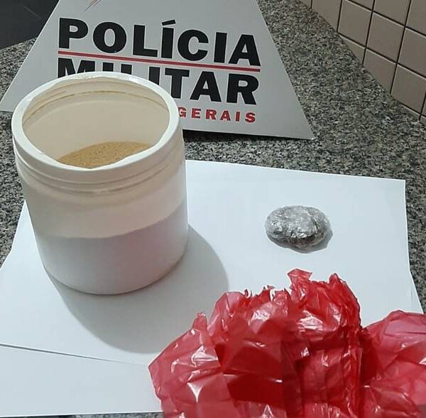 PM apreende drogas e prende duas pessoas na Quinta Residência em Leopoldina