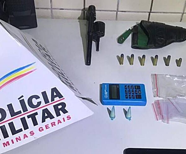 PM prende suspeito de roubo na Quinta Residência e apreende arma de fogo municiada