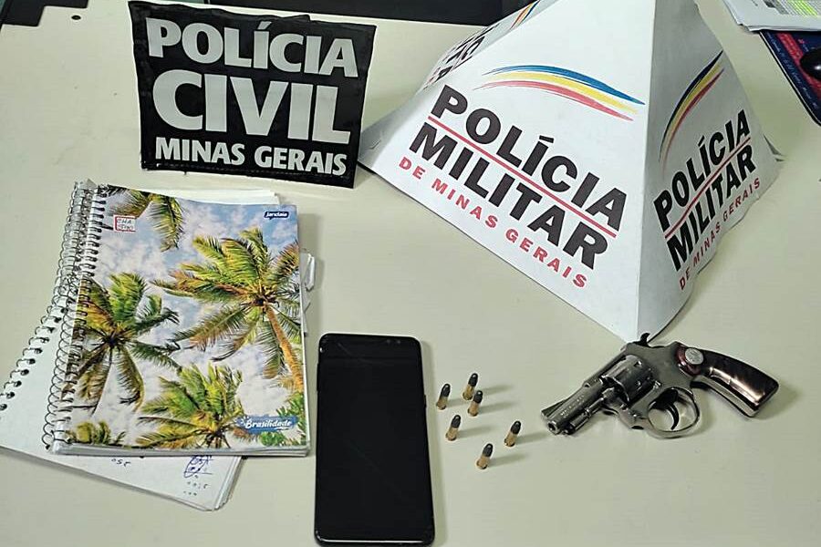 Polícias Civil e Militar apreendem revólver e prendem suspeito de tráfico em Volta Grande