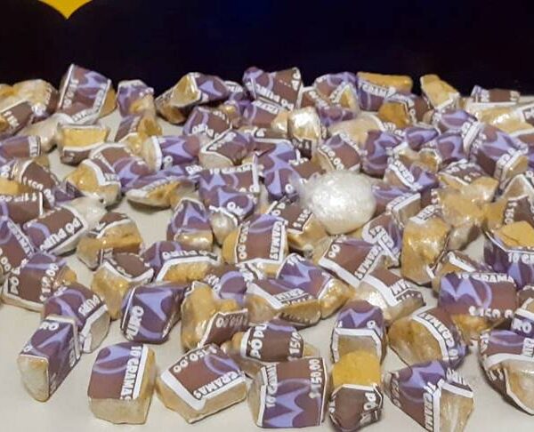 Passageiro de ônibus é preso com droga durante fiscalização da PRF na BR-116 em Muriaé