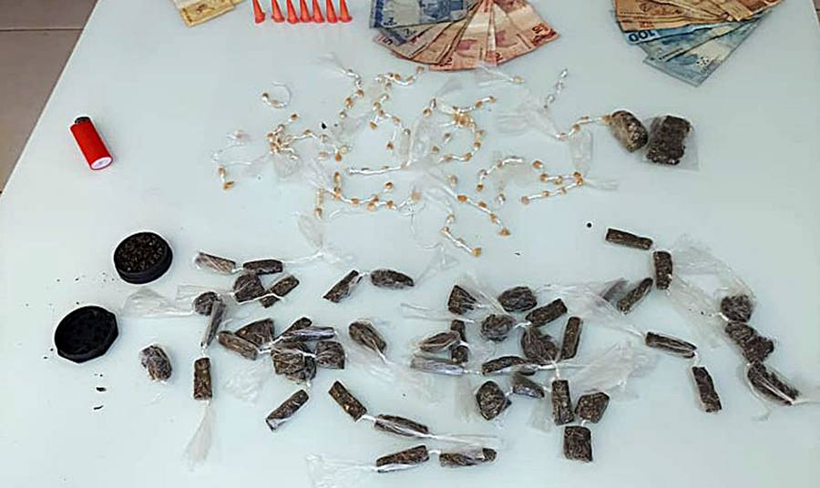 Adolescente é apreendido por tráfico de drogas em distrito de Dona Euzébia